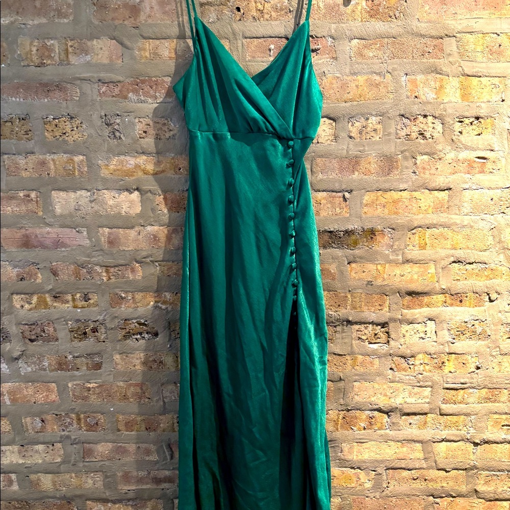 Medium green Zara dress worn once for a wedding